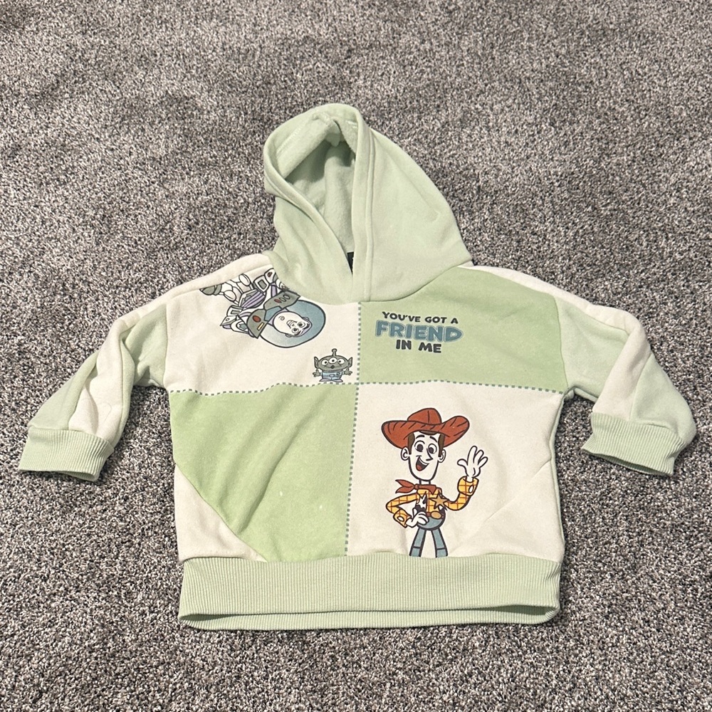 Disney Light Green & Cream Toy Story Woody Hoodie
